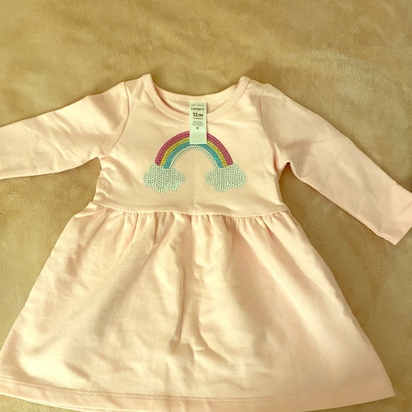 Baby girl rainbow pink dress from Carter’s - Picture 1 of 1